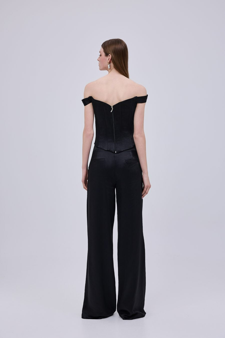 Satin Black Pants