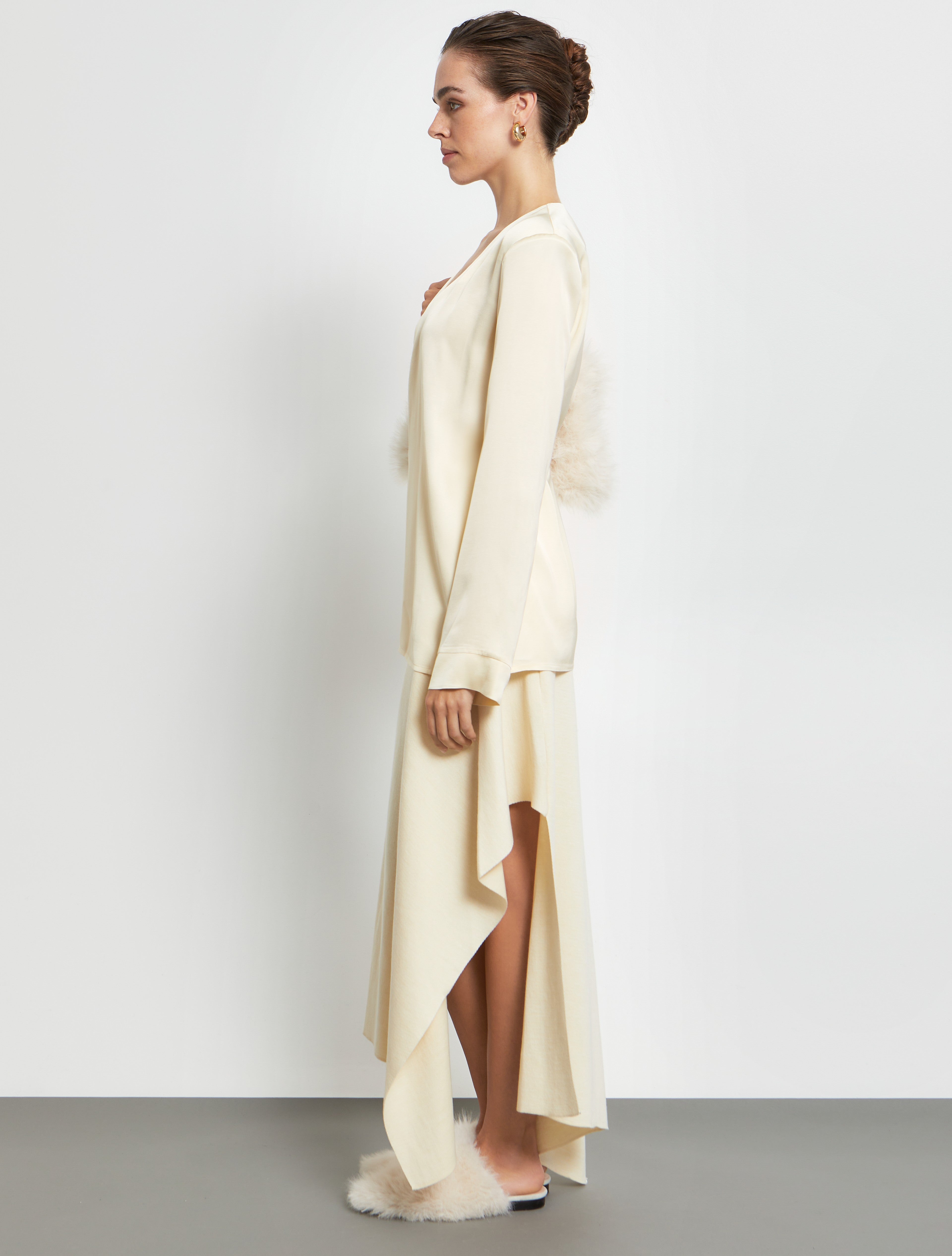 W26300 LONGSLEEVE CROISE BLOUSE