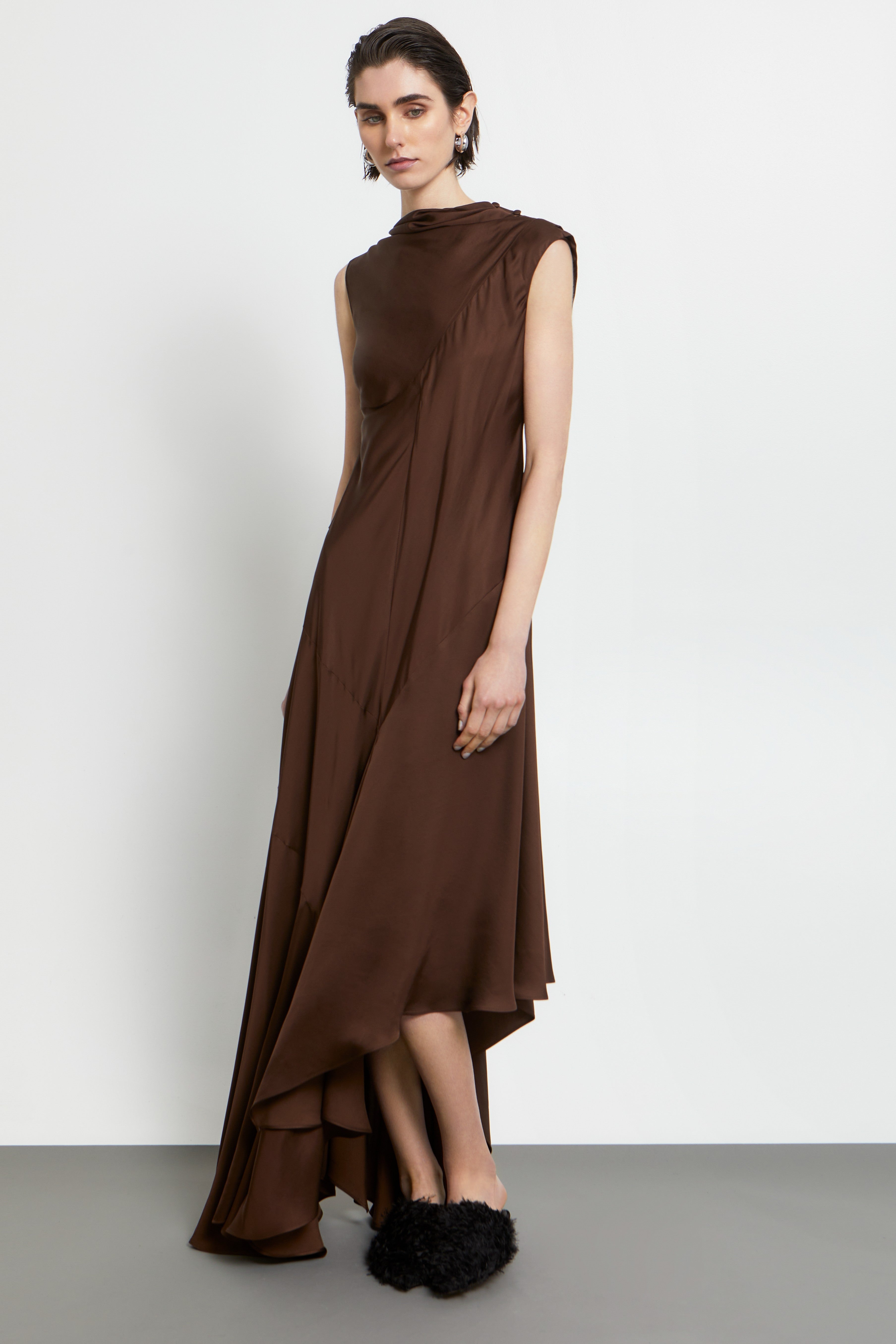 W26309 ASYMMETRICAL MAXI DRESS