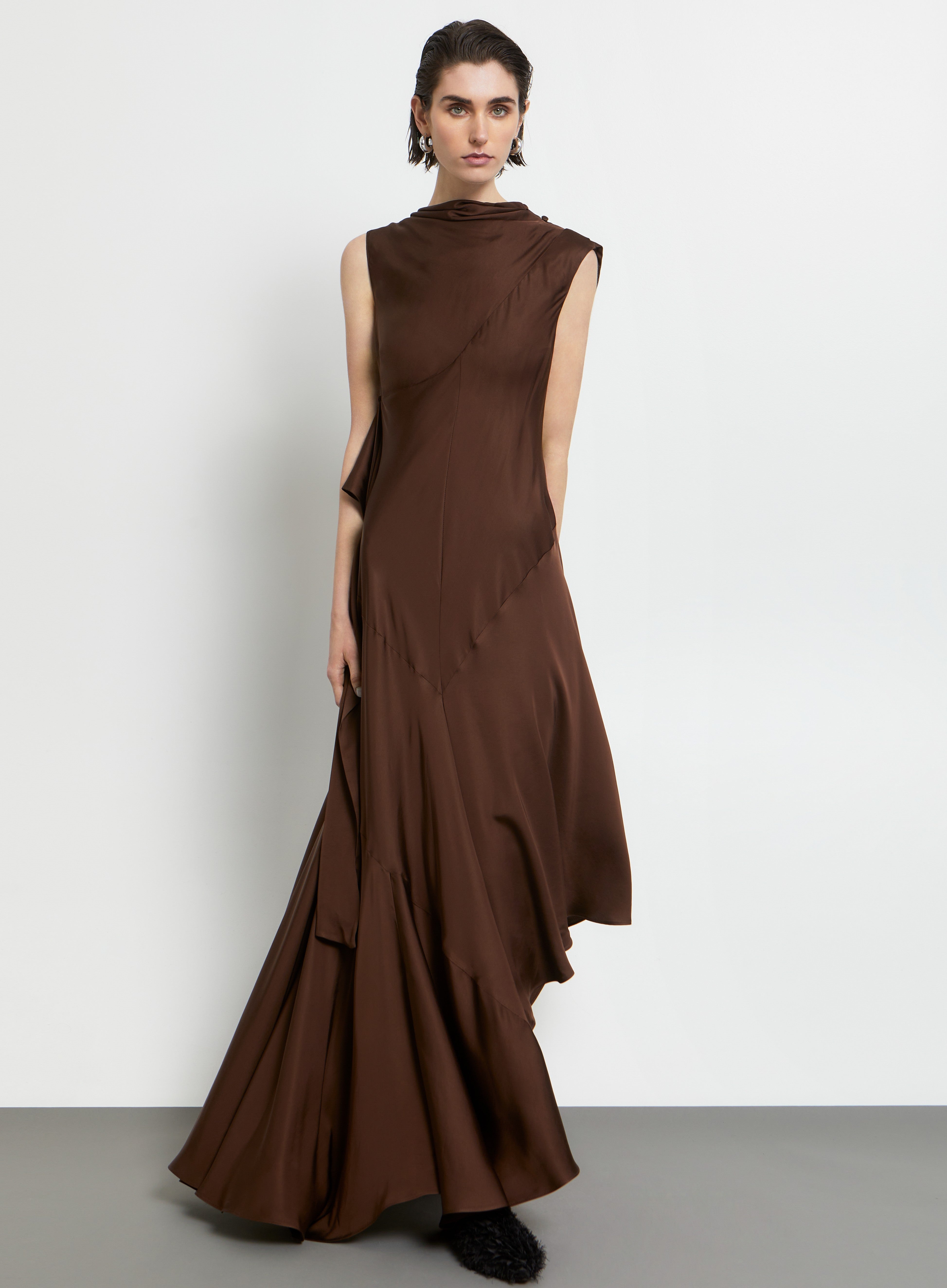 W26309 ASYMMETRICAL MAXI DRESS