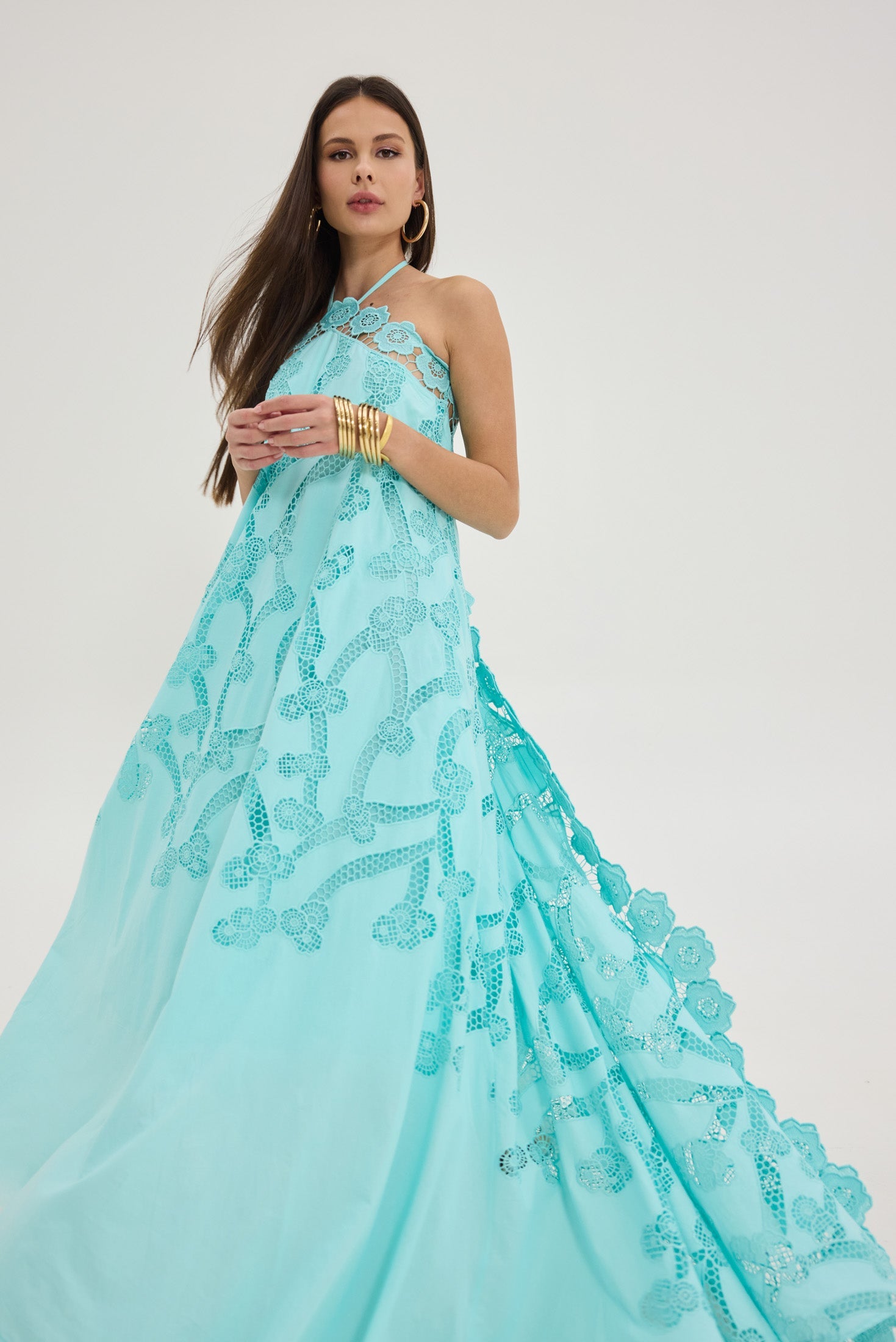 Bloom Dress (Aqua)