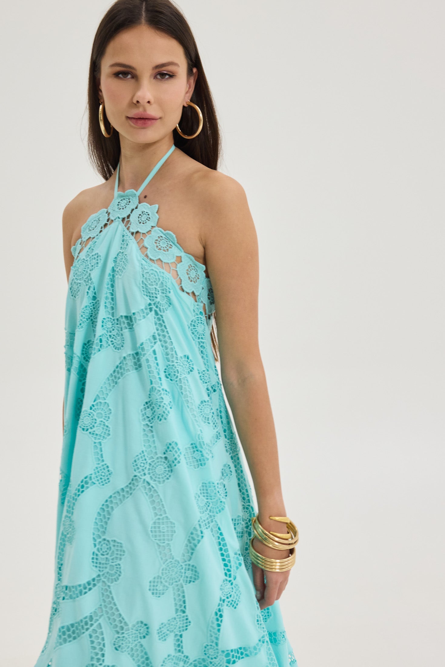 Bloom Dress (Aqua)