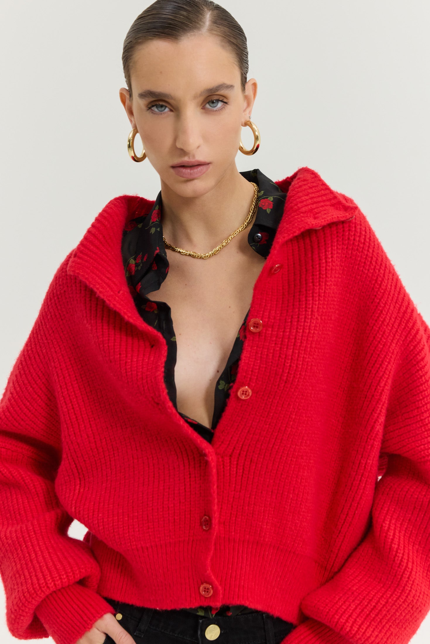 Martinez Cardigan (Red)