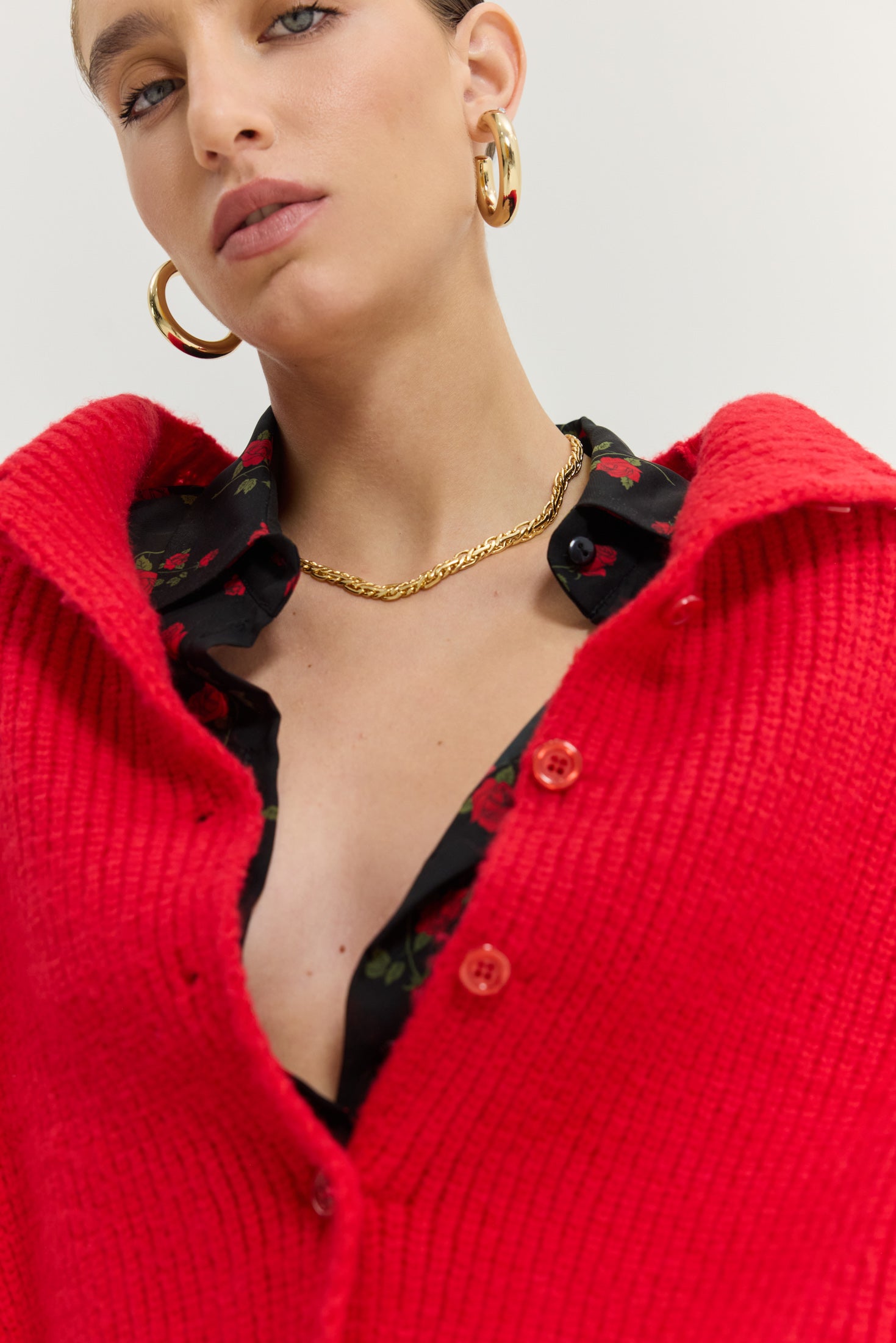 Martinez Cardigan (Red)