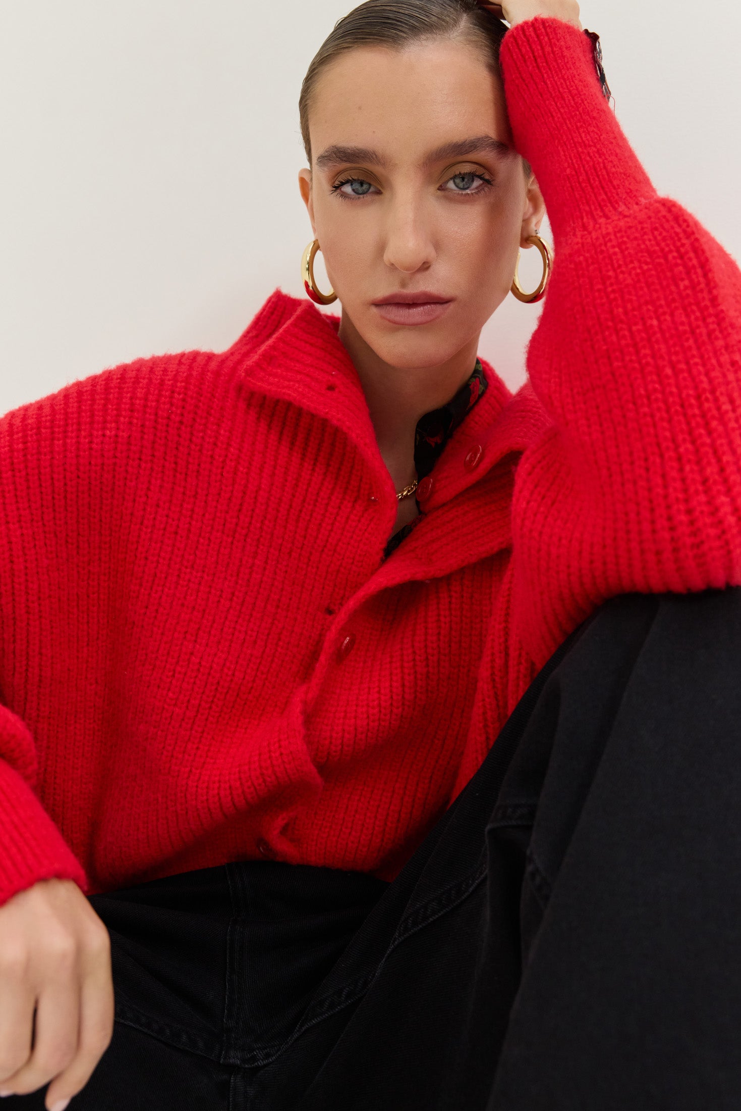 Martinez Cardigan (Red)
