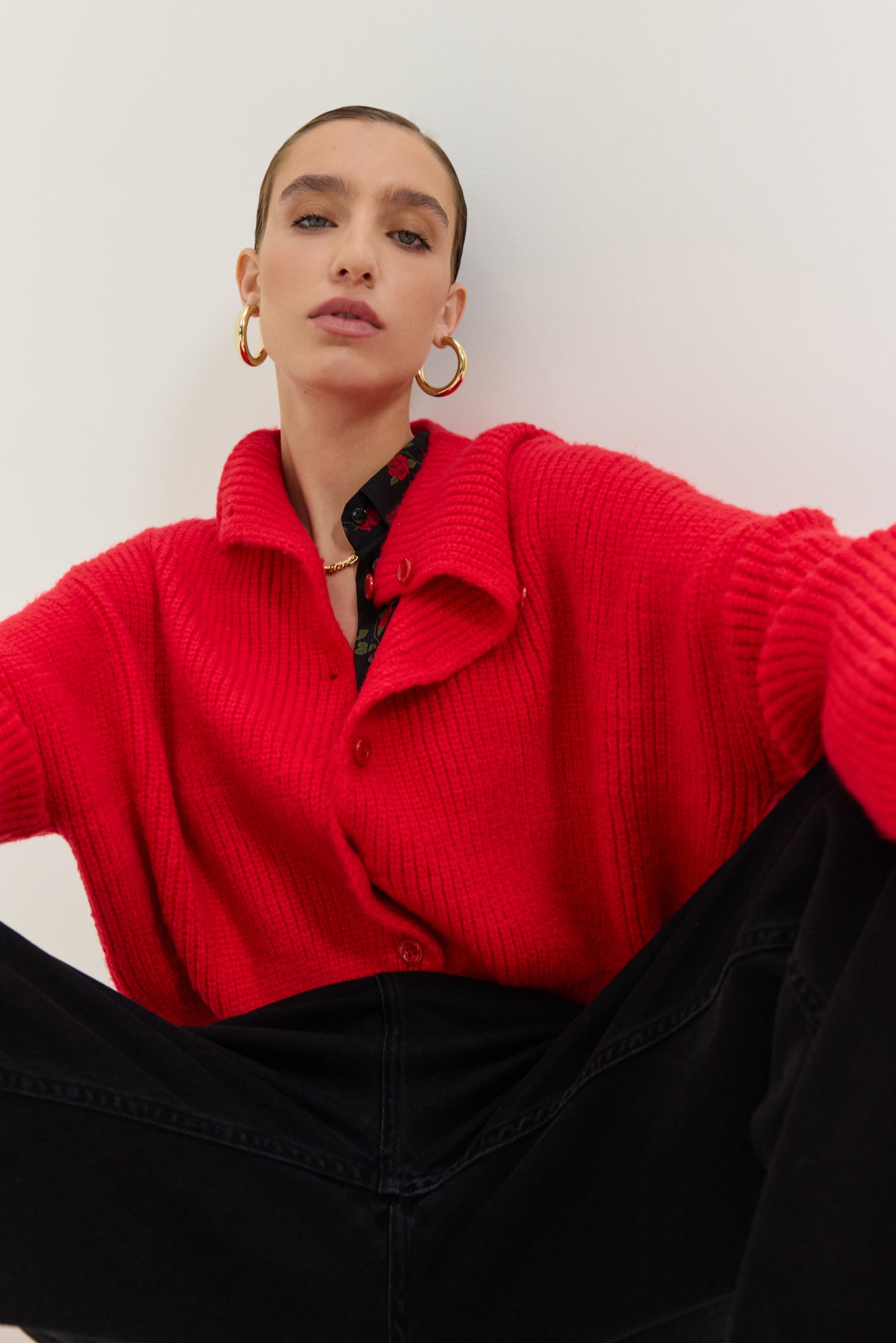 Martinez Cardigan (Red)