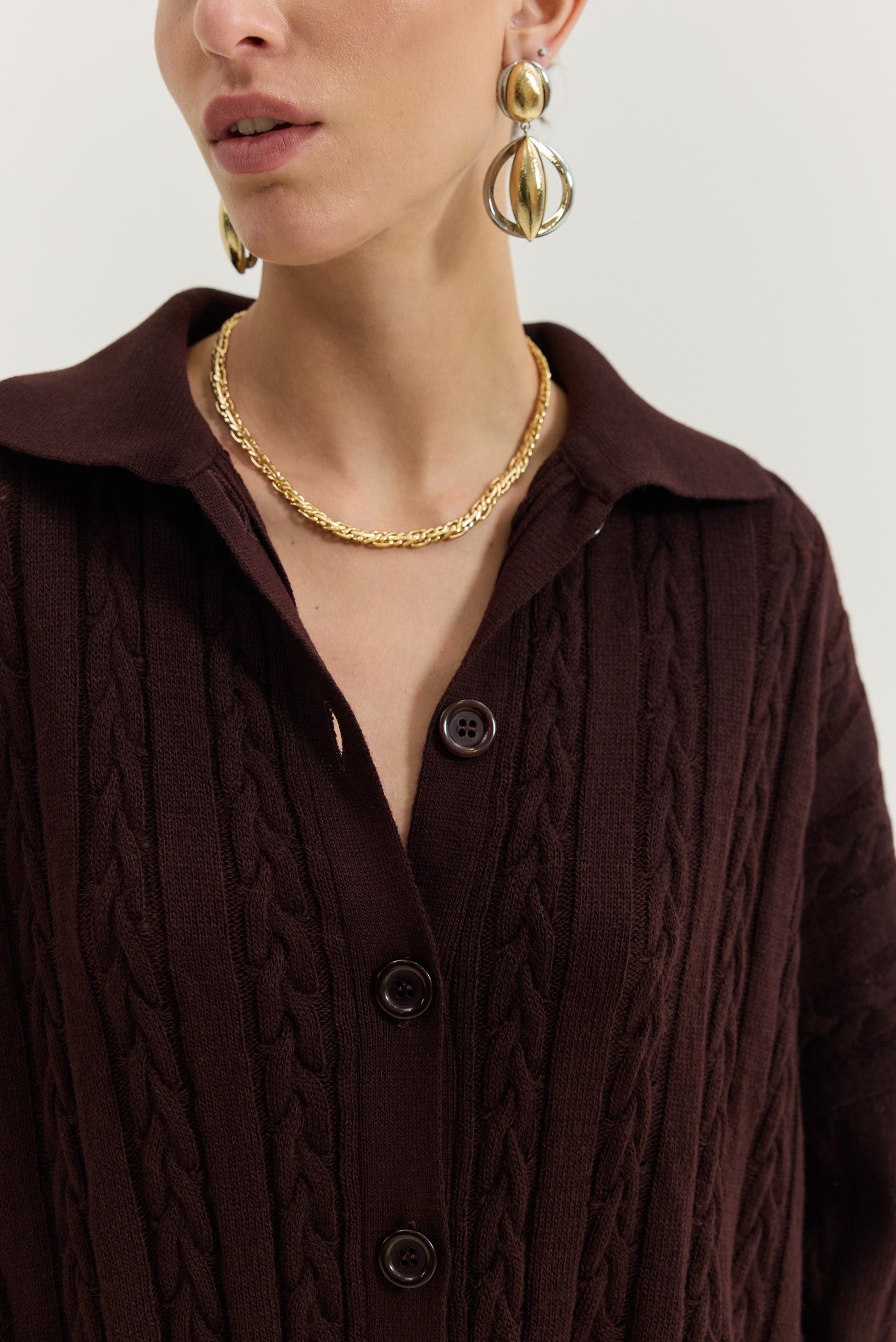 Olivia Cardigan (Brown)
