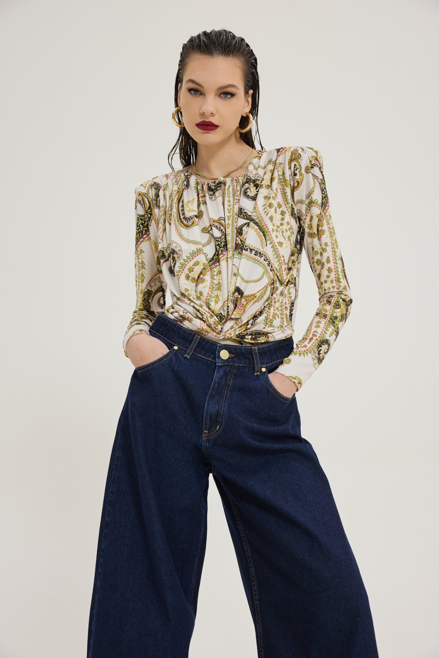 Salem Denim Pants (Dark Blue)