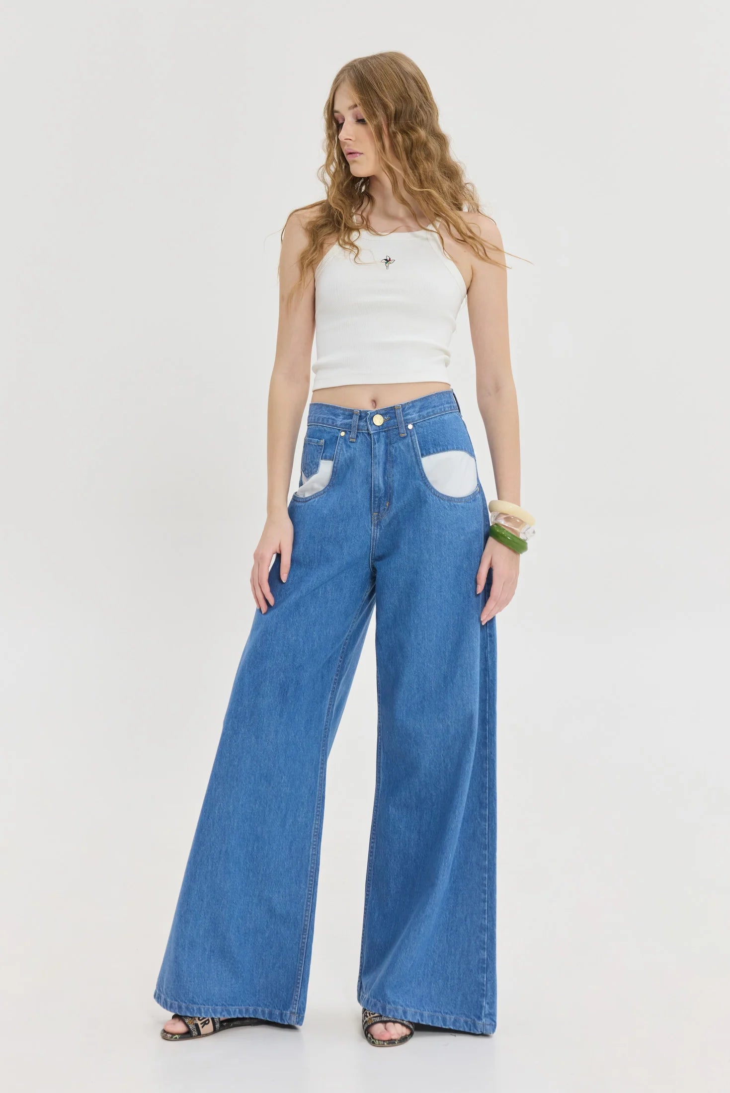 Mercury Denim Pants (Mid Blue)