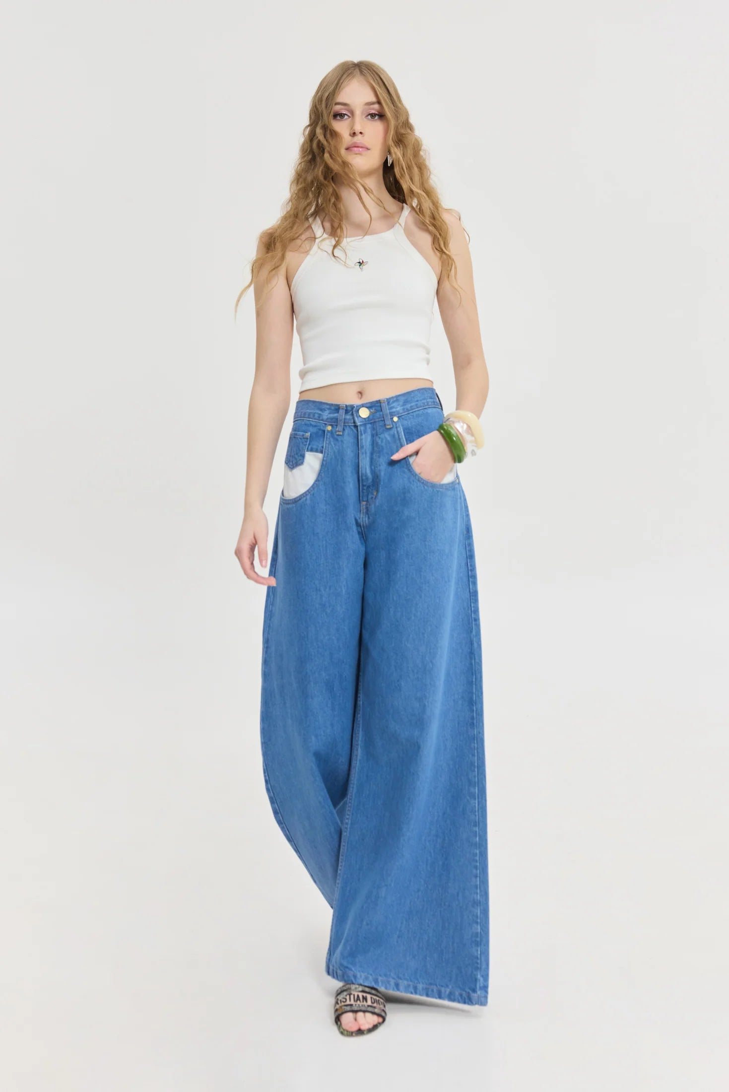 Mercury Denim Pants (Mid Blue)