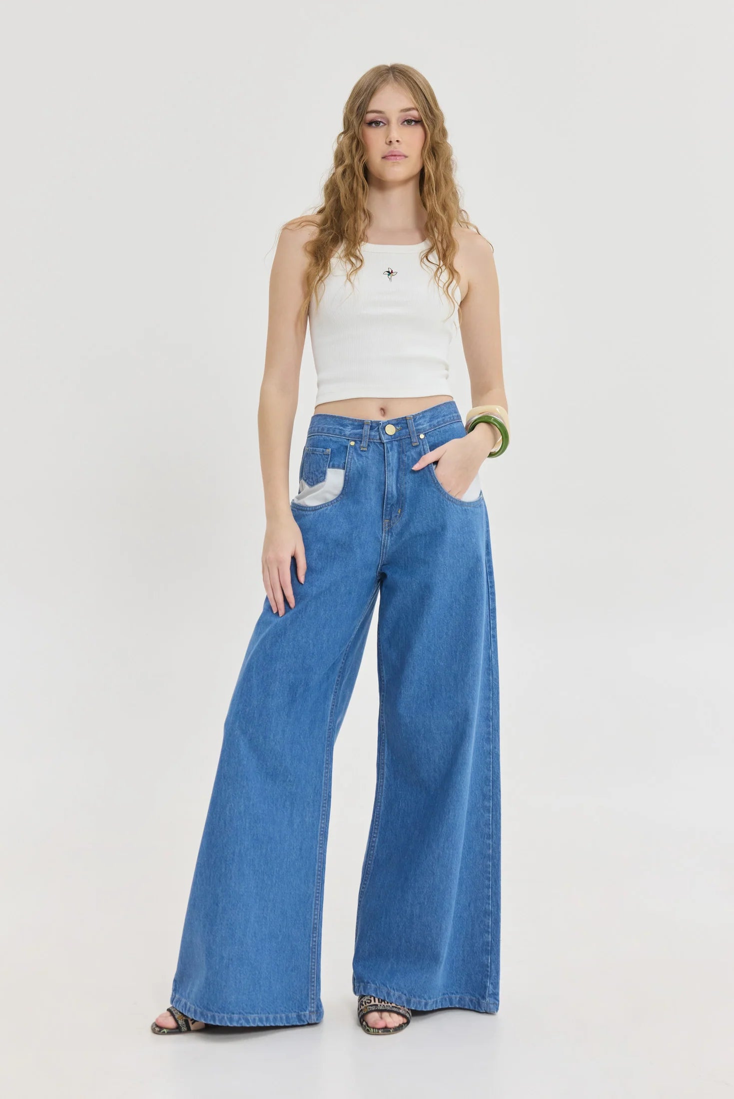 Mercury Denim Pants (Mid Blue)