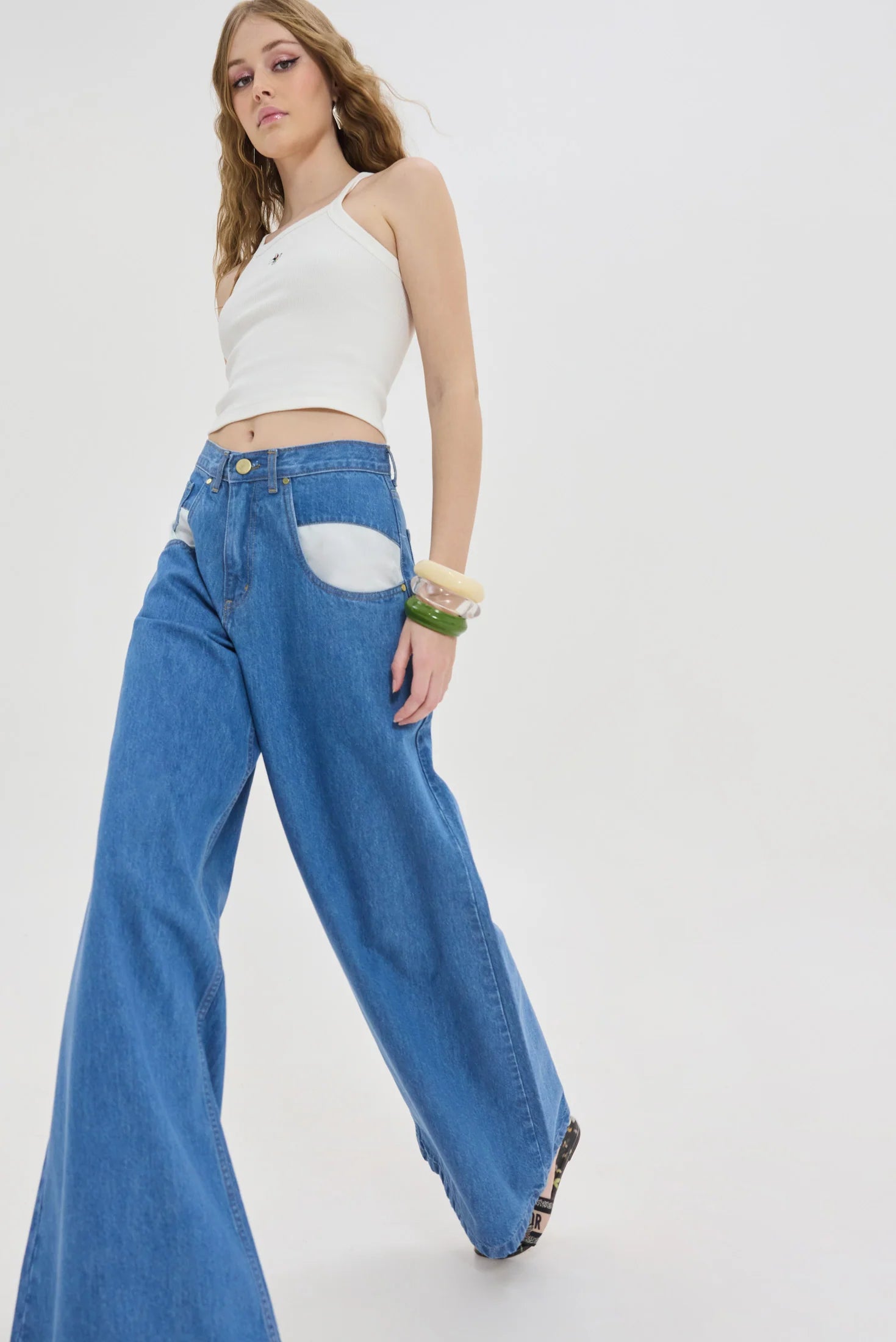 Mercury Denim Pants (Mid Blue)