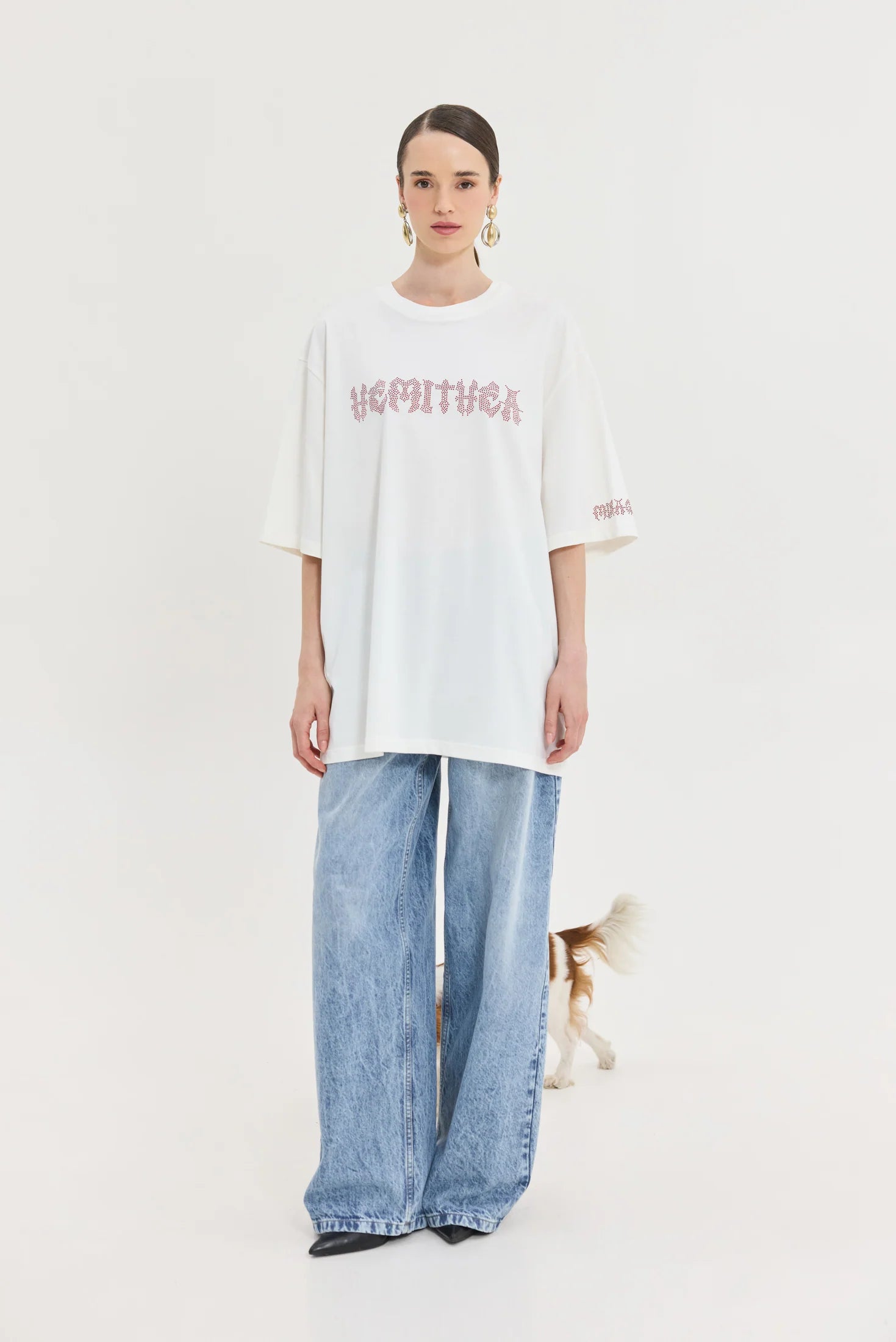 Cheetah Off White T-Shirt (Metal Vibes)