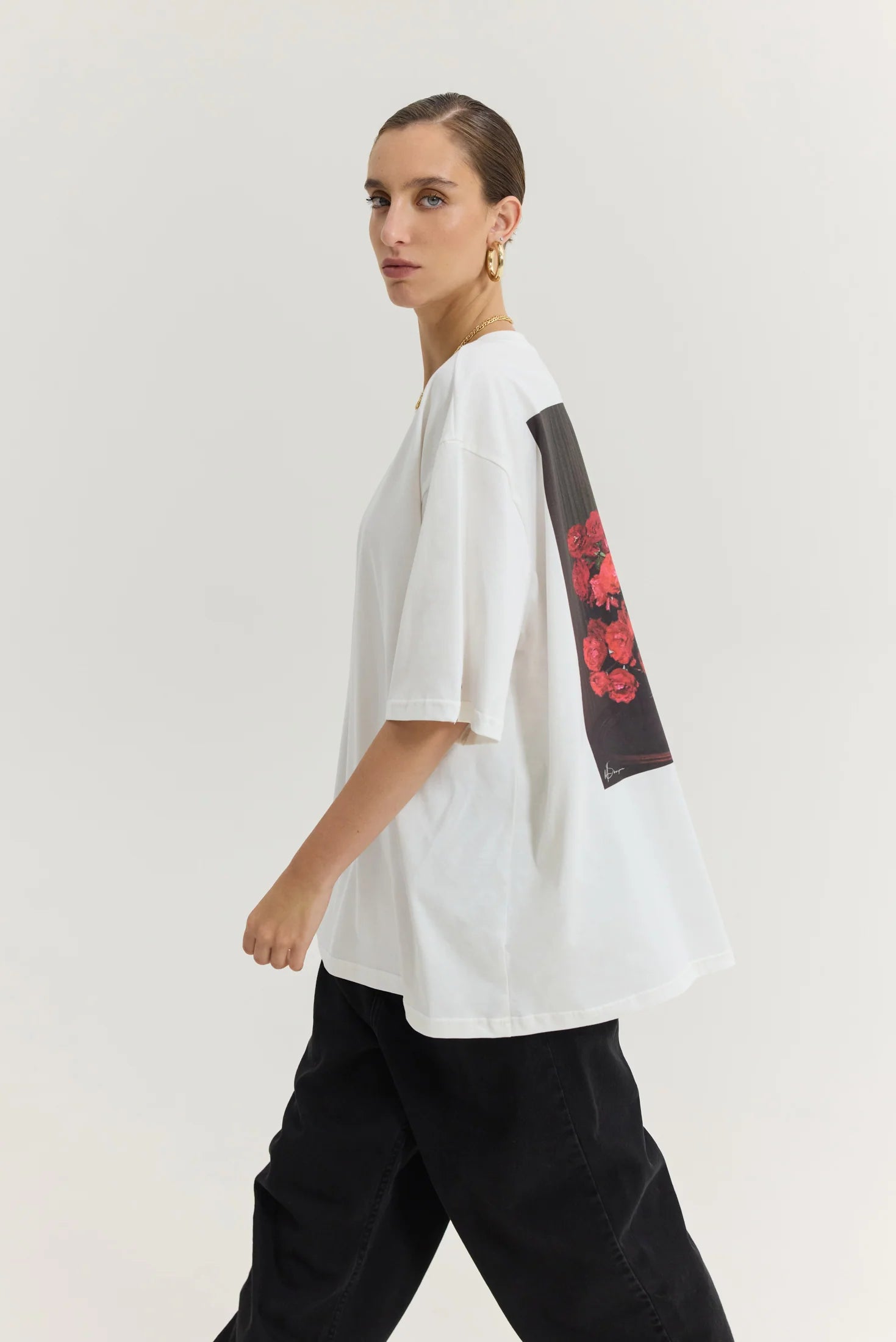 Cheetah T-Shirt (Vase With Roses)