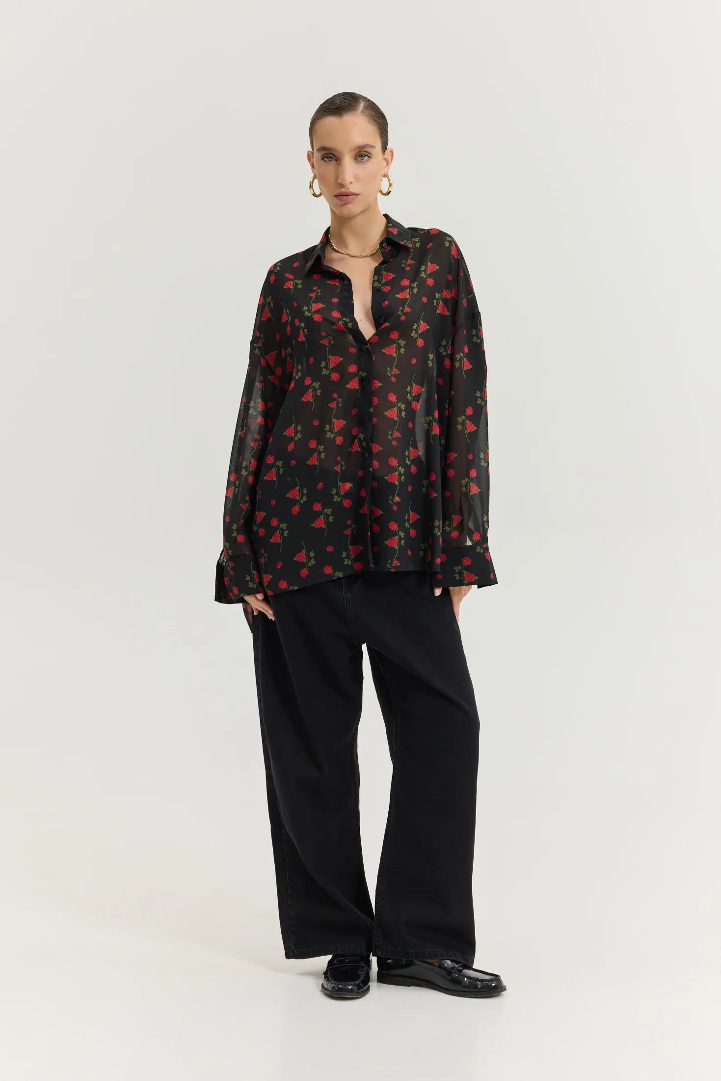 Heather Shirt (Hidden Rose Black)