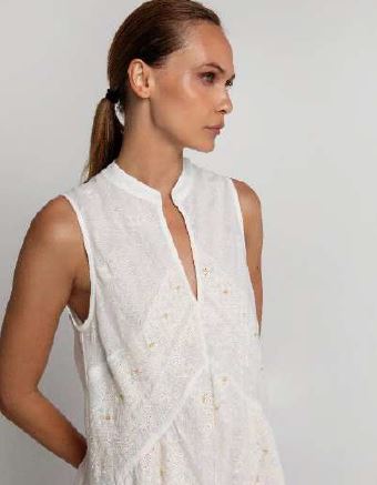 White Sleeveless Dress